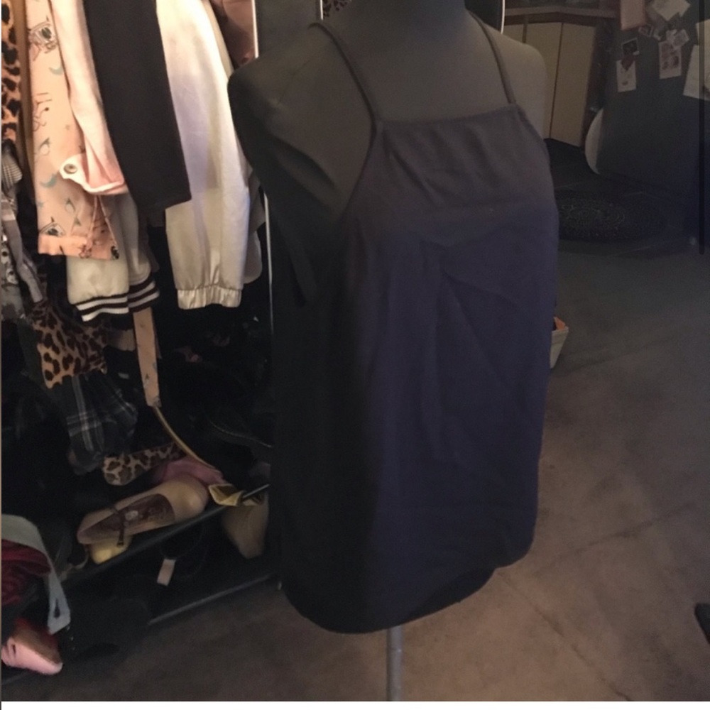 ✨5 for 25 Sale✨ American apparel bib neck black top